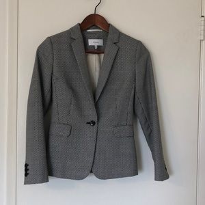 NWOT Reiss Houndstooth Wool Blend Blazer Size 2
